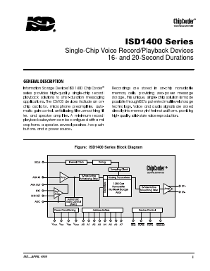 ISD1420XI Datasheet PDF ETC