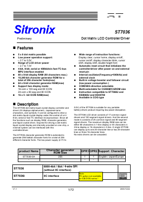 ST7036 Datasheet PDF ETC