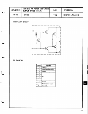 STK-0050A Datasheet PDF ETC