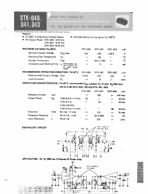 STK-043-105 Datasheet PDF ETC