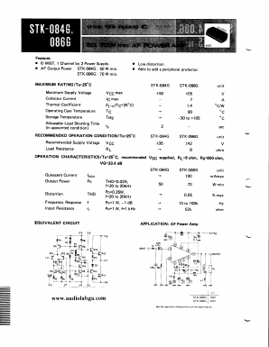 STK-086G Datasheet PDF ETC
