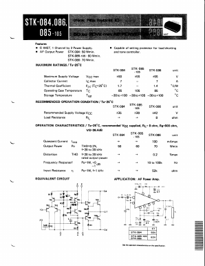 STK084 Datasheet PDF ETC