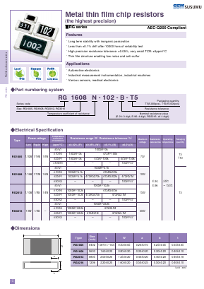 RG3216R-102-W-T10 Datasheet PDF ETC