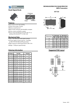 BC848CWRFG Datasheet PDF ETC
