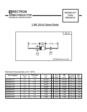 BZX85C10-T Datasheet PDF ETC