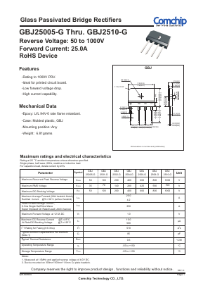 GBJ25005-G-04 Datasheet PDF ETC