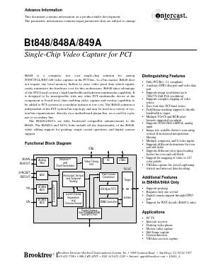 BT848 Datasheet PDF ETC