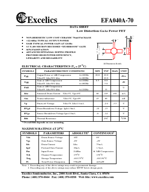 EFA040A-70 Datasheet PDF ETC