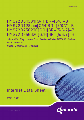 HYS72D256320HBR-5-B Datasheet PDF ETC