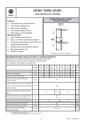 UF203 Datasheet PDF ETC