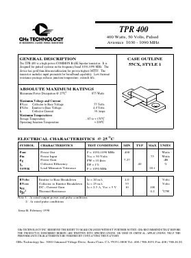 TPR400 Datasheet PDF ETC