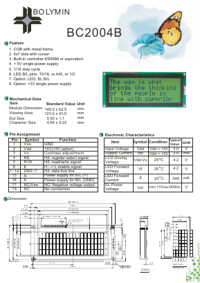BC2004B Datasheet PDF ETC