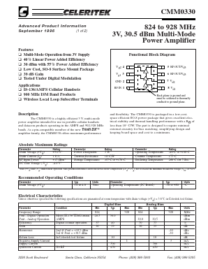 CMM0330-AK-000T Datasheet PDF ETC