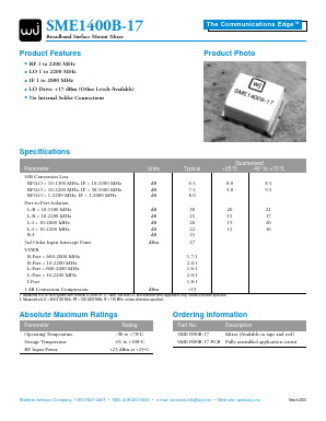 SME1400B-17 Datasheet PDF ETC
