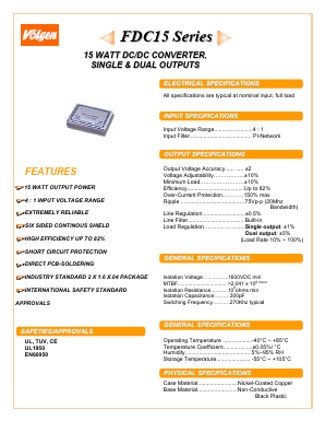 FDC15-24D05 Datasheet PDF ETC