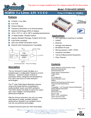 FVXO-HC52BR-100-106 Datasheet PDF ETC