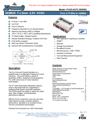 FVXO-HC72B-1-59 Datasheet PDF ETC