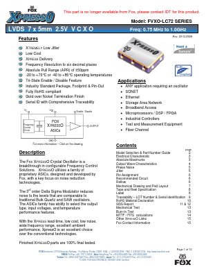 FVXO-LC72B-100.0-199.99 Datasheet PDF ETC