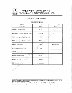 MF01-N-220-A01 Datasheet PDF ETC