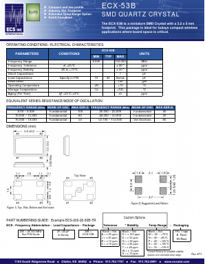 ECS-160-20-30B-TR Datasheet PDF ETC