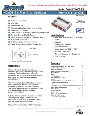 FXO-HC735R-106-124 Datasheet PDF ETC