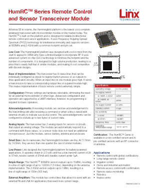 HUM-900-RC Datasheet PDF ETC
