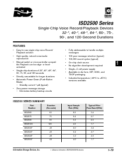 ISD2590E Datasheet PDF ETC