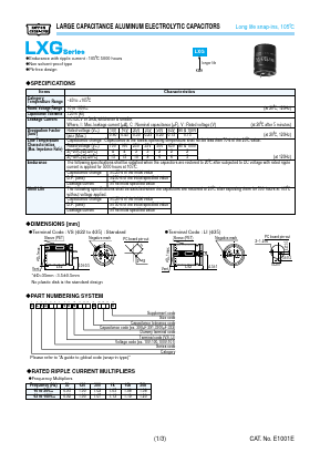 ELXG101VSN152MR40S Datasheet PDF ETC