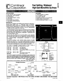 CLC401AIB Datasheet PDF ETC