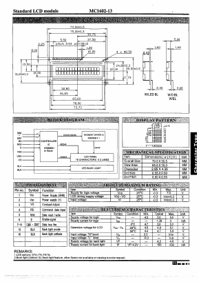 MC1602-13 Datasheet PDF ETC