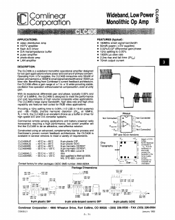 CLC406AJ Datasheet PDF ETC