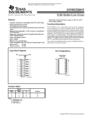 CY74FCT2541T Datasheet PDF ETC