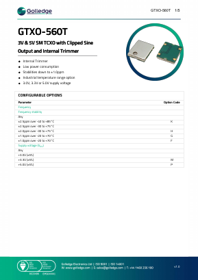 GTXO-560T Datasheet PDF ETC