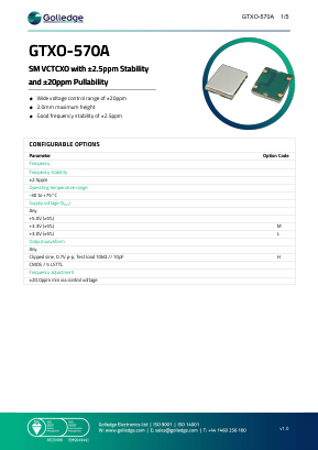 GTXO-570A Datasheet PDF ETC