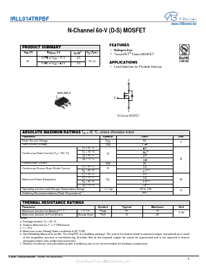 IRLL014TRPBF Datasheet PDF ETC