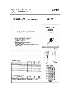 MRF477 Datasheet PDF ETC