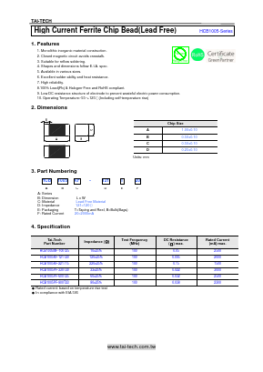 HCB1005KF-221T15 Datasheet PDF ETC
