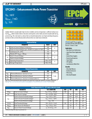 EPC2045 Datasheet PDF ETC