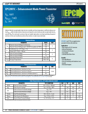 EPC2001C Datasheet PDF ETC