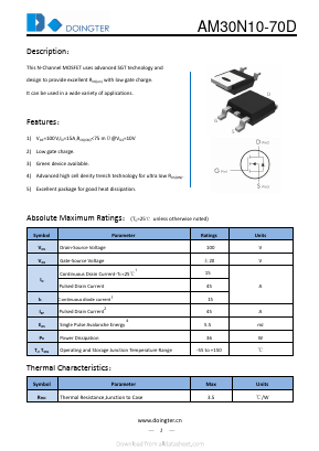 AM30N10-70D Datasheet PDF ETC