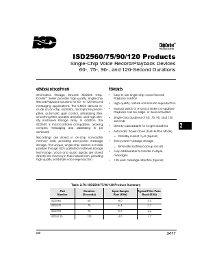 ISD2590G Datasheet PDF ETC1