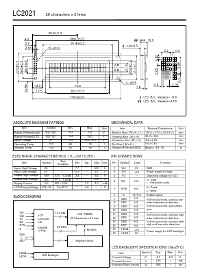 LC2021 Datasheet PDF ETC1