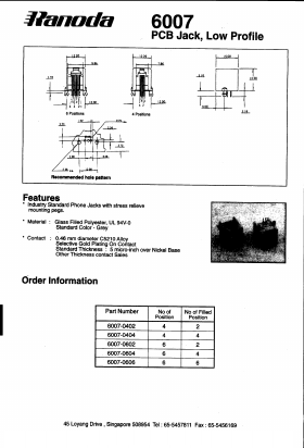 6007-XXXX Datasheet PDF ETC1
