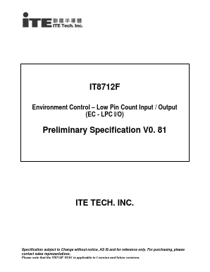 IT8712F Datasheet PDF ETC1