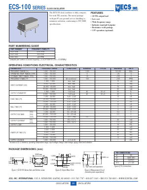 ECS-100B-100 Datasheet PDF ETC1
