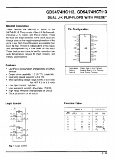 GD74HCT113D Datasheet PDF ETC1