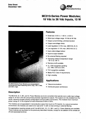 MC010C1 Datasheet PDF ETC1
