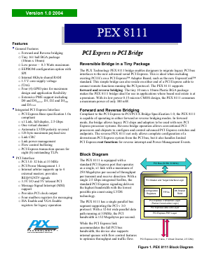 PEX8111RDK-F Datasheet PDF ETC1