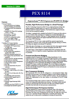 PEX8114 Datasheet PDF ETC1