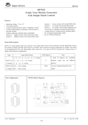 SD7015 Datasheet PDF ETC1